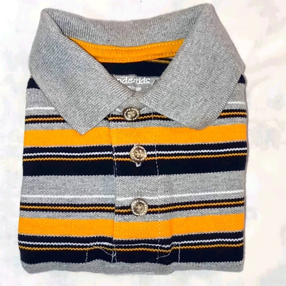 Wonderkids Layered-Look Stripe Polo Bodysuit - Picture 8 of 11